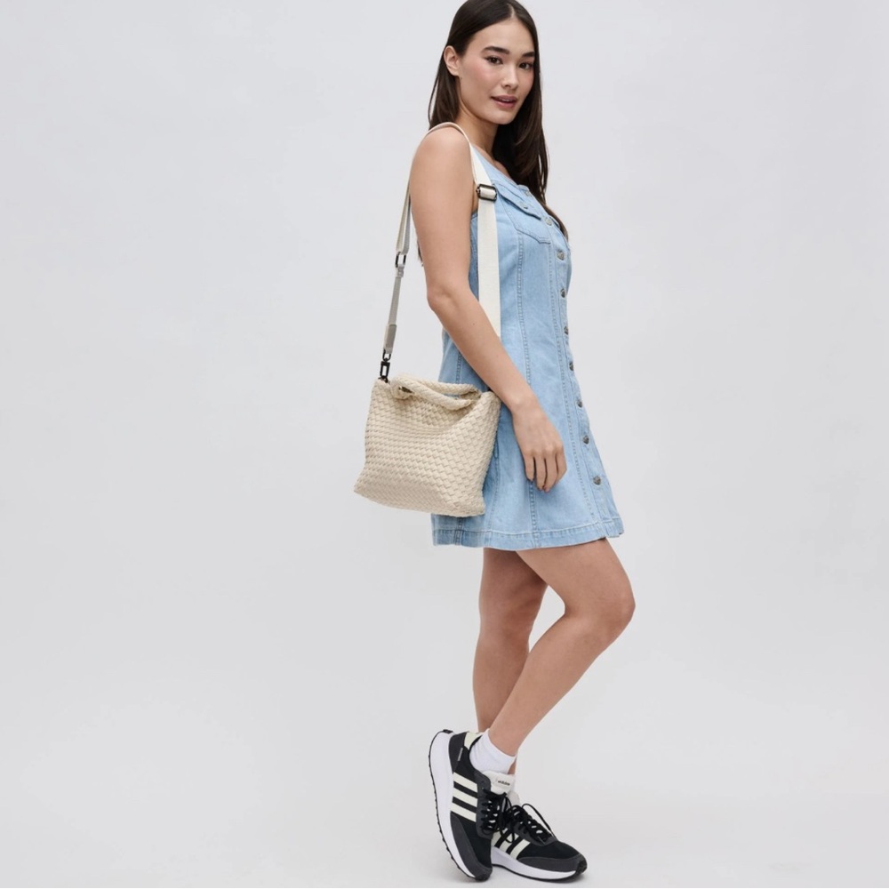 Parker & Hyde crossbody cream bag.